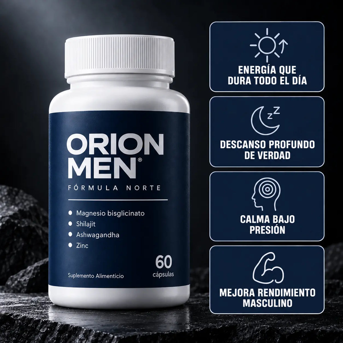 ORION MEN® — Recupera energía, descanso y vitalidad masculina.
