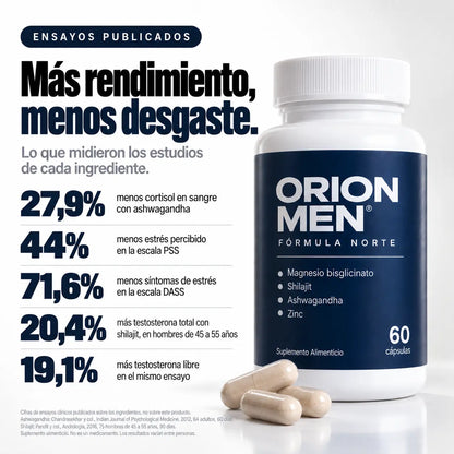 ORION MEN® — Recupera energía, descanso y vitalidad masculina.