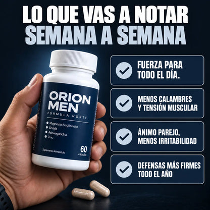 ORION MEN® — Recupera energía, descanso y vitalidad masculina.
